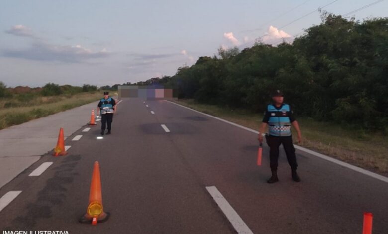 La Policía trabajando en el lugar.