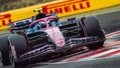 Se recuperó del choque y terminó el ensayo.