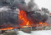 Ucrania atacó con drones un depósito de combustible en Rusia