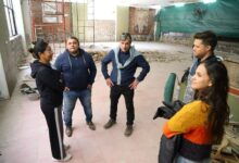 El intendente recorrió la obra.