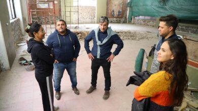 El intendente recorrió la obra.
