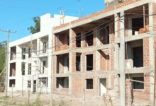 Los departamentos en construcción.