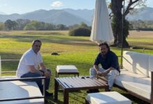 Sáenz con el ministro del Interior.
