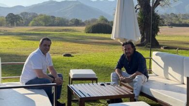 Sáenz con el ministro del Interior.
