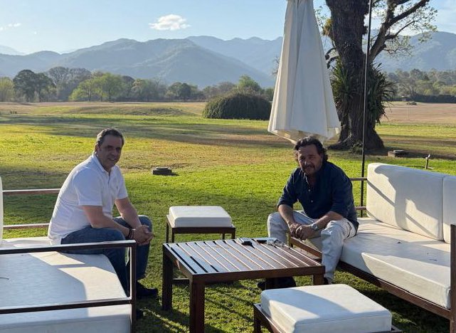 Sáenz con el ministro del Interior.