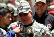 El ministro de Defensa del régimen venezolano, Vladimir Padrino López
