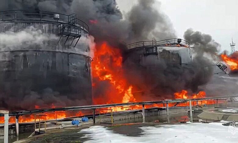 Drones ucranianos atacaron refinería clave de Rusia cortandole los suministros