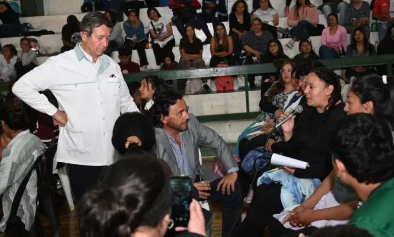 Sáenz y Biella en la capacitación de RCP y primeros auxilios