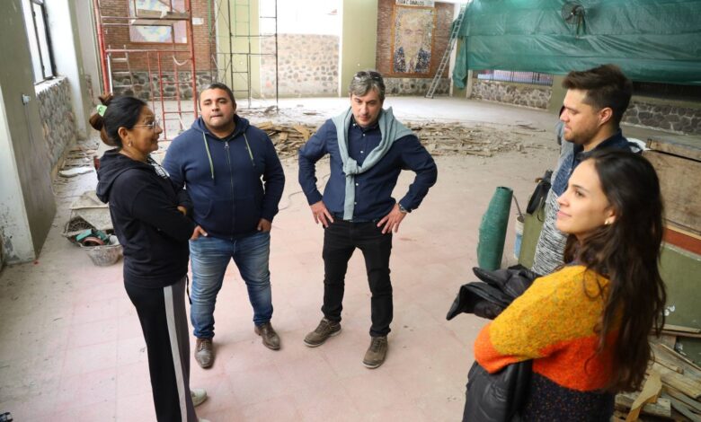 El intendente recorrió la obra.