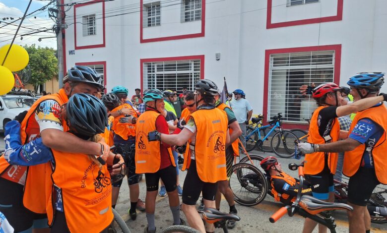 Bici peregrinos de Córdoba y Tucumán en Metán.