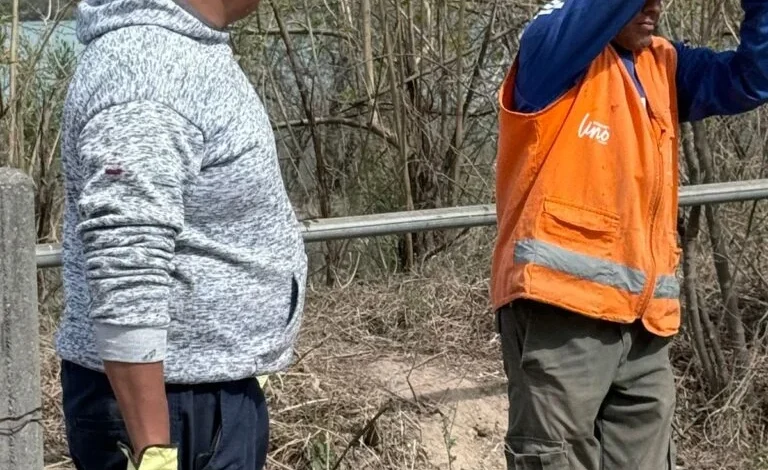 Primera etapa de limpieza en Las Lomitas