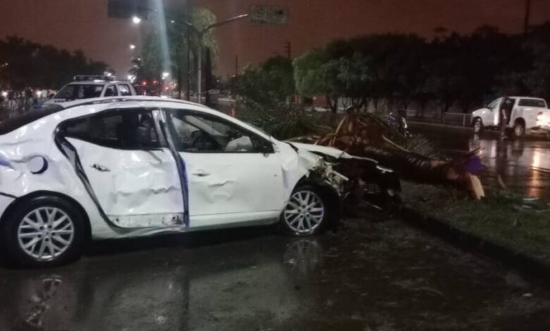 Accidente en la Avenida Paraguay.