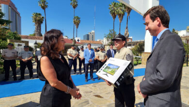 Entrega de insumos tecnológicos a la Policía.