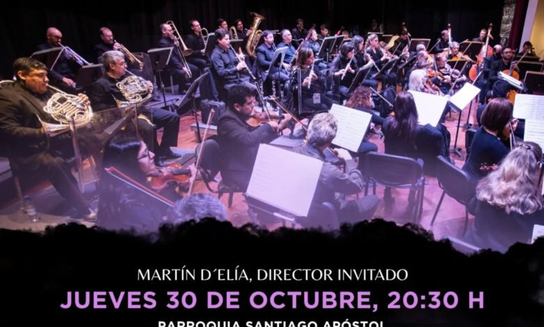 Orquesta Sinfónica en Campo Quijano.