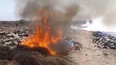 Incendio en el Vertedero. Foto: Radio Cafayate
