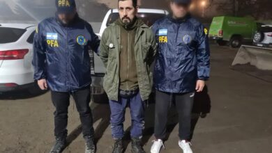 Facundo Jones Huala, detenido por agentes de la Policía Federal Argentina (PFA)