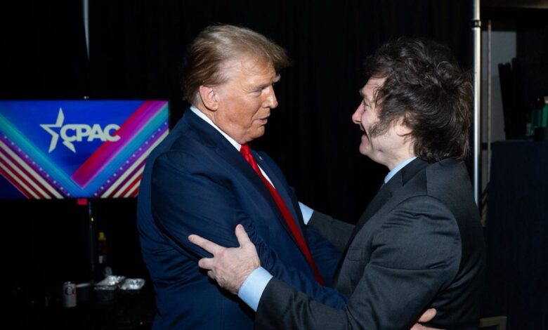 Trump saluda la victoria de Milei tras ganar las elecciones legislativa en Argentina