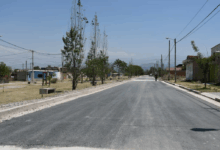 Nuevas calles pavimentadas.