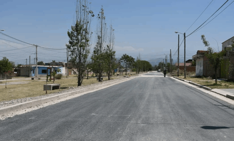 Nuevas calles pavimentadas.