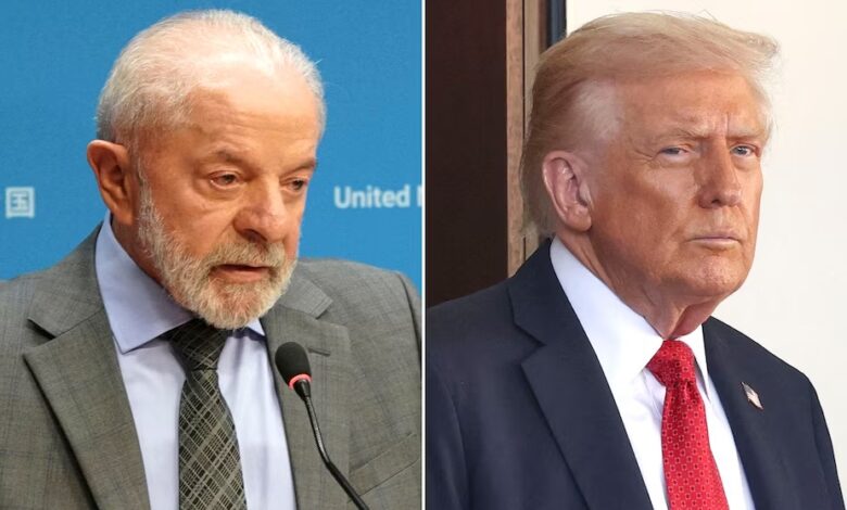 El presidente de Brasil, Lula da Silva; y su par de Estados Unidos, Donald Trump