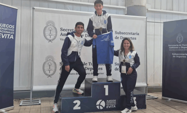 El primer podio salteño.