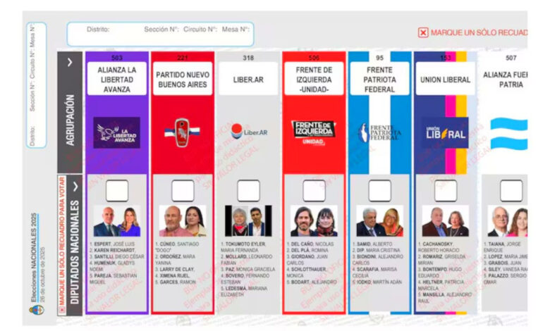 La Cámara Nacional Electoral afirmó que no se reimprimiran las nuevas boletas
