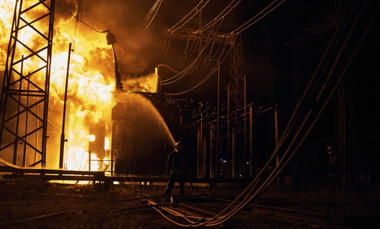 Rusia atacó una central térmica en Ucrania, dejando a 4.500 usuarios si luz