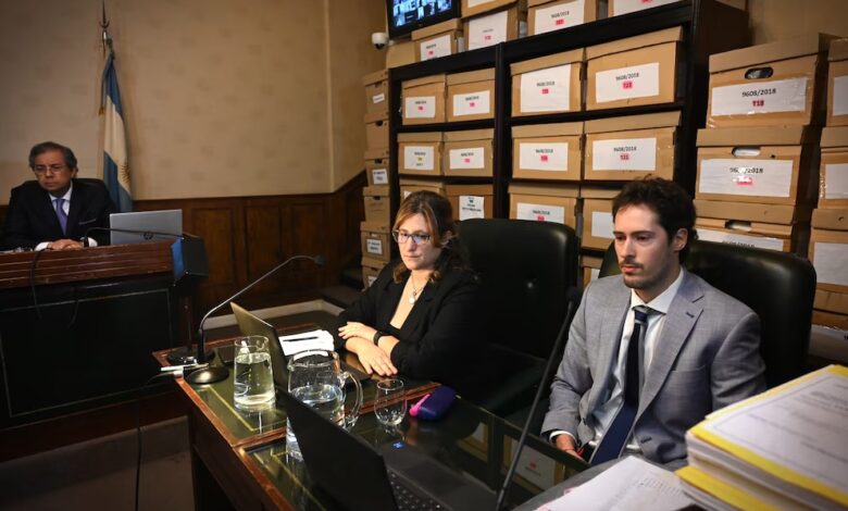 Funcionarios del TOF 7 durante la audiencia del jueves pasado/RS Fotos