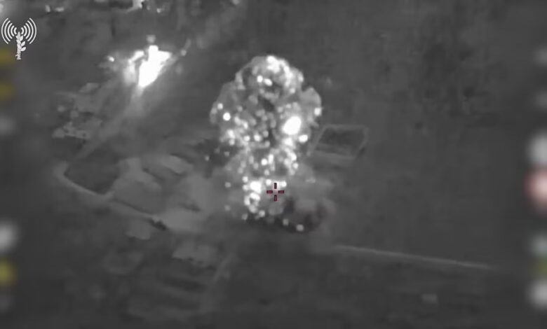 Israel bombardeó infraestructura de Hezbollah en el sur de Líbano (Captura de video -Infobae)