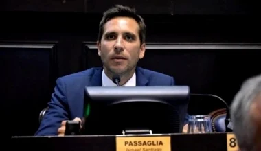 El intendente de San Nicolás, Santiago Passaglia