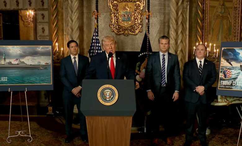 Trump anunció la creación de la "Flota Dorada" para asegurar la seguridad