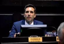 El intendente de San Nicolás, Santiago Passaglia