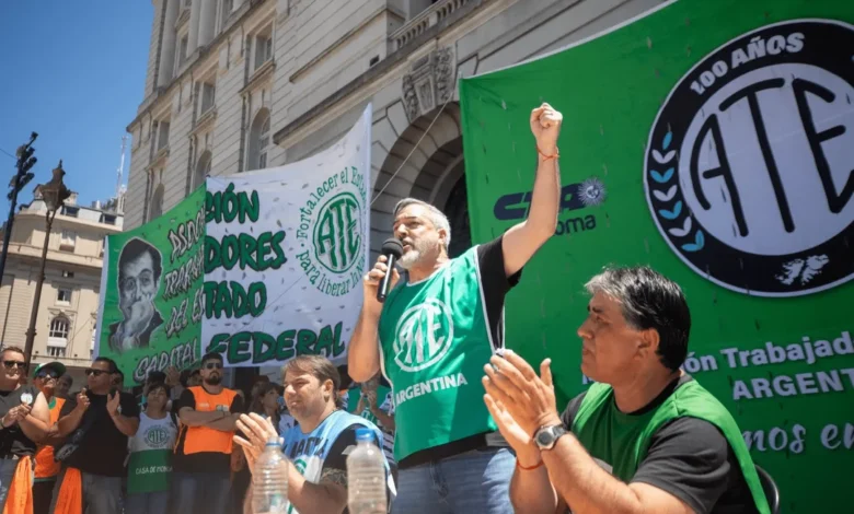 ATE evalúa adelantar un paro nacional ante posible ola de despidos estatales