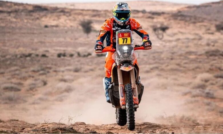 Kevin Benavides aceleró en el Dakar y ya se ubicó entre los cinco mejores
