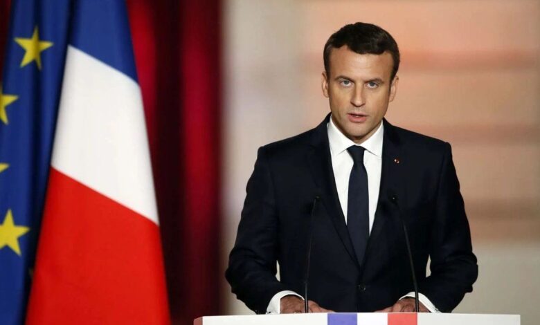 El presidente de Francia, Emmanuel Macron