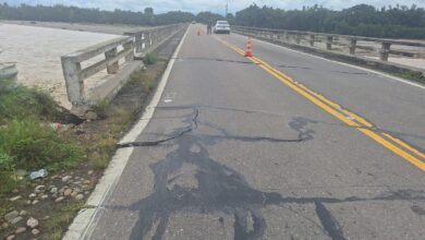 Alertan circular con maxima precaucion por la Ruta Nacional 50 debió a una fisura en la calzada