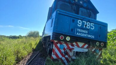 El tren de la Línea Belgrano sufrió un descarrilamiento sobre el puente del Río Juramento en Anta