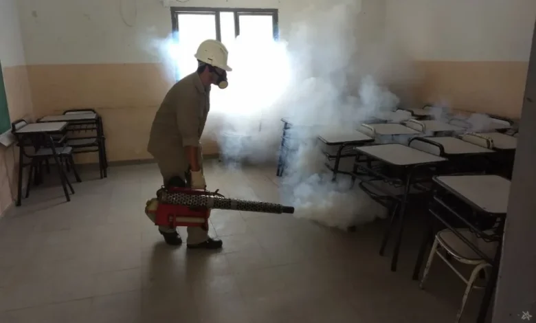 Orán inició un operativo de fumigación en más de 30 instituciones educativas