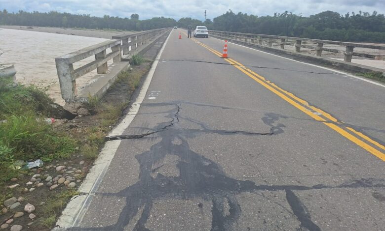 Alertan circular con maxima precaucion por la Ruta Nacional 50 debió a una fisura en la calzada