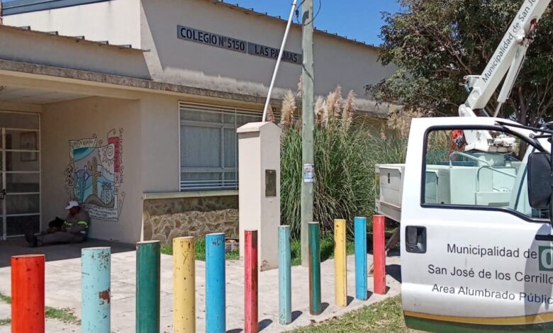 Cerrillos reforzó la seguridad y la infraestructura en el Colegio Secundario de Las Palmas