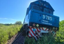 El tren de la Línea Belgrano sufrió un descarrilamiento sobre el puente del Río Juramento en Anta