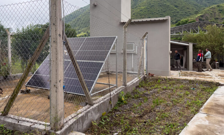 Chicoana: Reactivaron los paneles solares y el sistema de bombeo de agua en colegio secundario