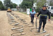 Orán llevó adelante un operativo de eliminación de 131 caños de escapes adulterados