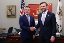 El presidente de Ecuador y J.D. Vance fortalecen la alianza estratégica en Washington