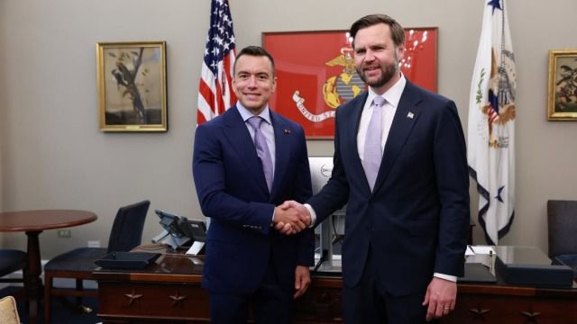 El presidente de Ecuador y J.D. Vance fortalecen la alianza estratégica en Washington