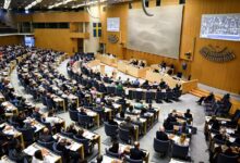 El Parlamento sueco, durante la sesión en la que se aprobaron leyes antiinmigración, este lunes en Estocolmo.