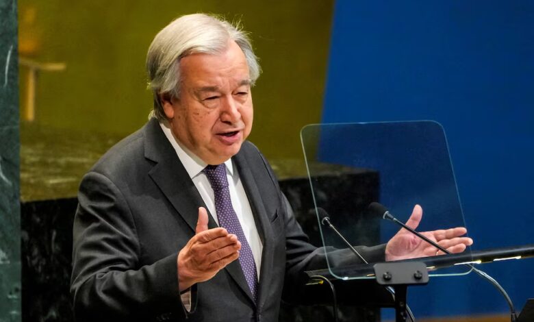 El secretario general de las Naciones Unidas, António Guterres.