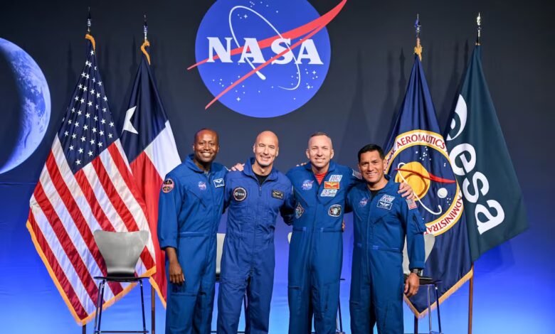 El equipo de Artemis III está integrado por Frank Rubio, Andre Douglas, Randy Bresnik y Luca Parmitano.