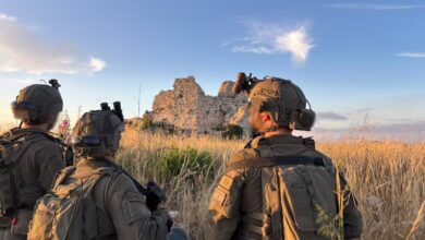 Las fuerzas terrestres israelíes llevaron a cabo una operación militar en la cresta de Beaufort, en el sur del Líbano