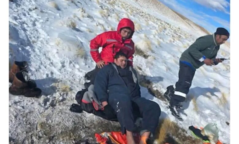 Cuatro mineros fueron rescatados en en la Puna